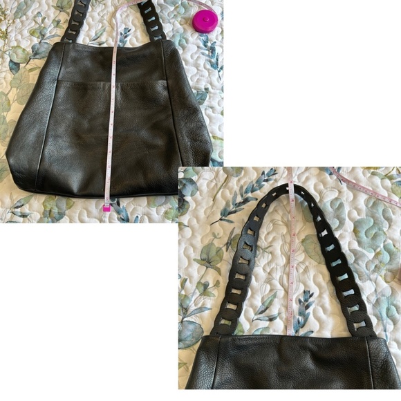 Vince Camuto Deena Black Leather Med Size Hobo Bag EUC - Picture 13 of 16
